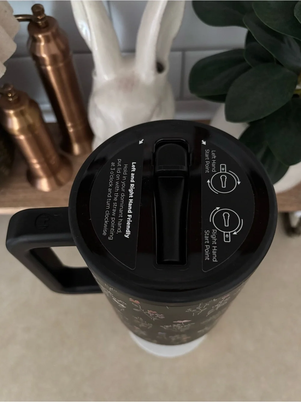 HYDROJUG 40oz Traveler Midnight Floral Design Limited Edition!